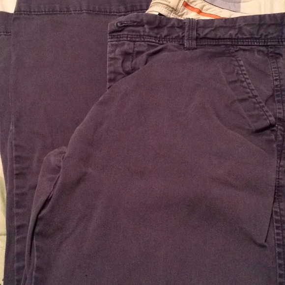 Blue khaki boot-cut pants - Picture 2 of 2